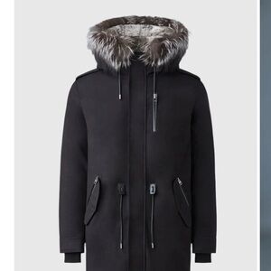 Mackage Men's Black Fur Parka. For -25 cold weather